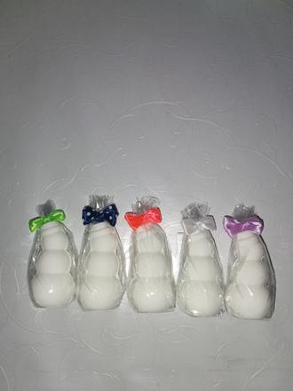 Šumivé bomby do kúpeľa - biely snehuliak mix,