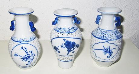 Keramika - váza, sada 3 kusy, 