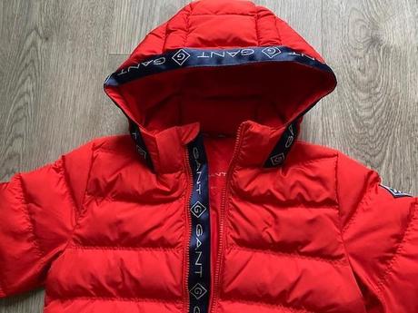 Červená zimná bunda - super stav, gant,158