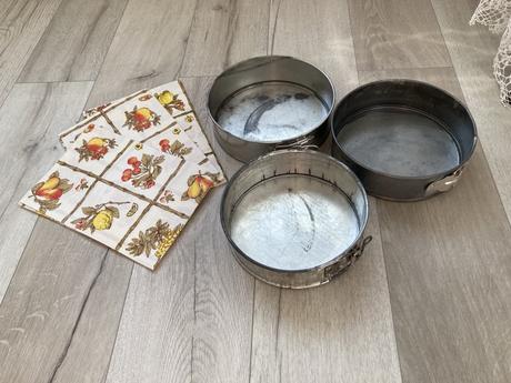 Formy okrúhle na pečenie,  3 kusy, 