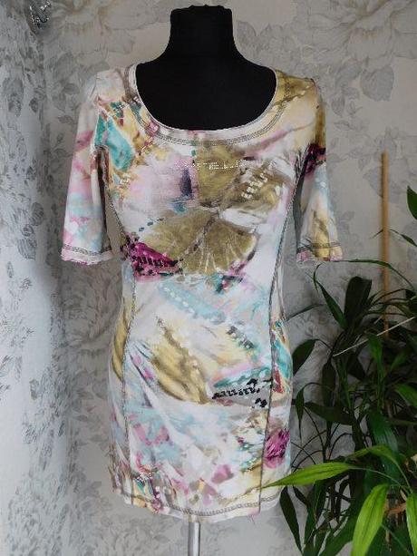 Luxusna upletova tunika/predlzeno tričko, 36