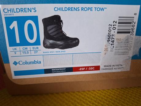 Čižmy columbia, columbia,27