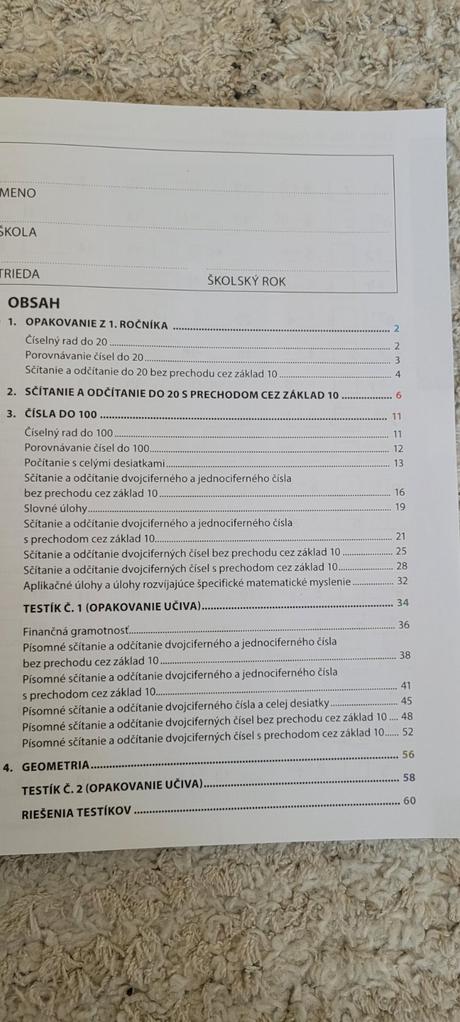 Precvičovanie počítania 2,