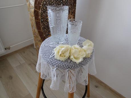 Veľká malá kryštálová váza -top top stav,, 