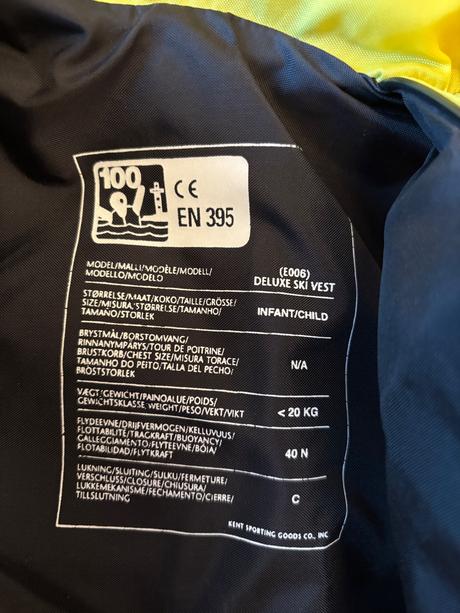 Vesta na plavanie do vody, 