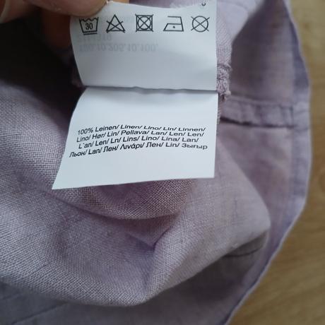 Ľanová svetlofialová letná blúzka, s.oliver,46