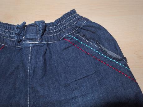 Tenké riflové kraťasky s vreckami, tesco,110