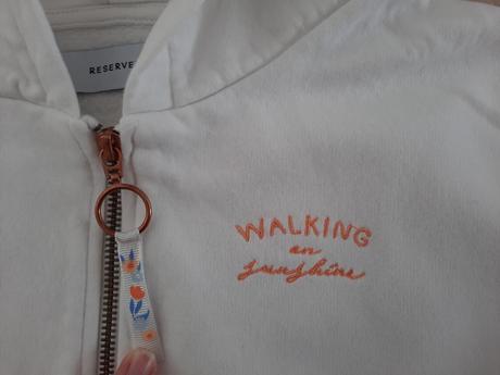 Krátka mikina na zips s výšivkou, reserved,146