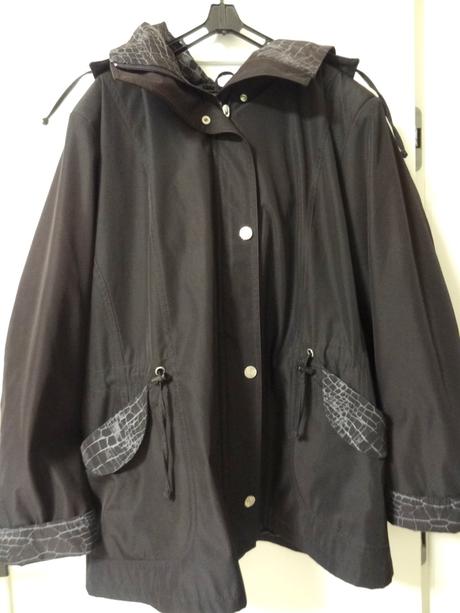 Čierna vetrovka bunda, 48