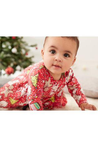 Bavlnené vianočné šaty next uk, next,68 / 74