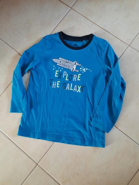 Chlapčenský pyžamový vrch /tričko, lupilu,116
