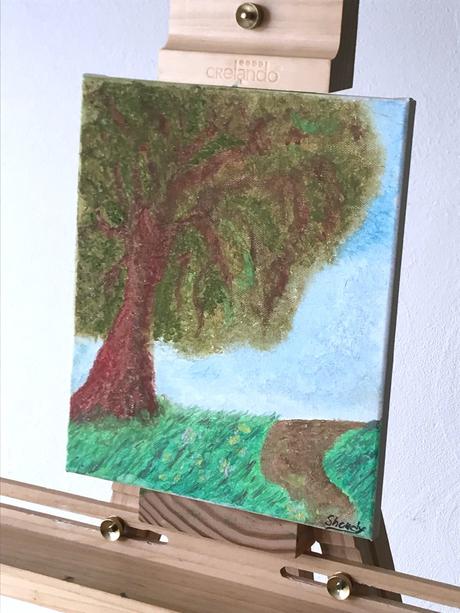 Ručná práca olej strom života,