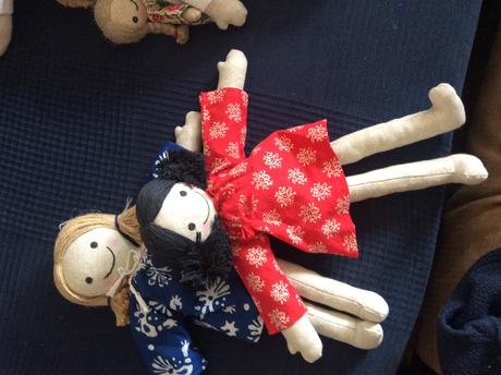 Textilná/látková bábika - folklórny motív, 