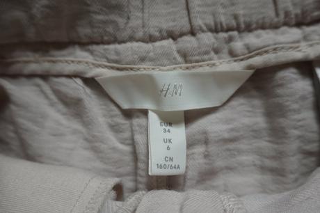 Viskozovo-ľanové kraťasky h&m, h&m,34