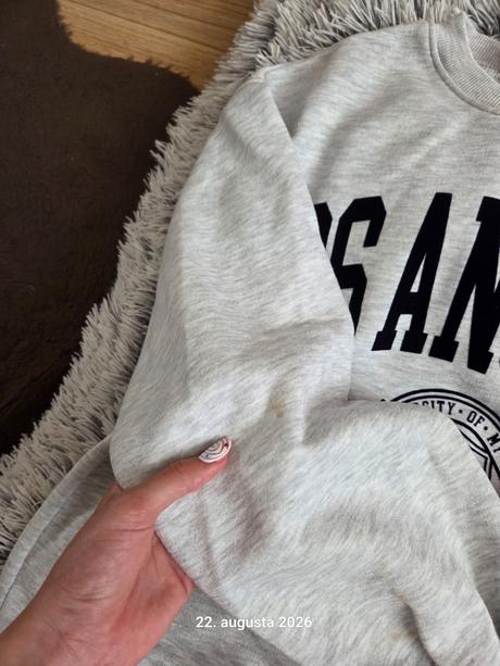 Grey sweatshirt-mikina, zara,164