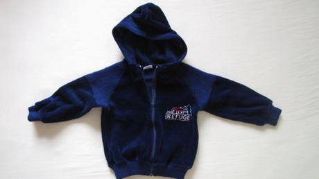 Velúrovú mikinu na zips, baby,86