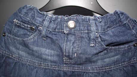 Riflová sukňa hellou kitty, h&m,98