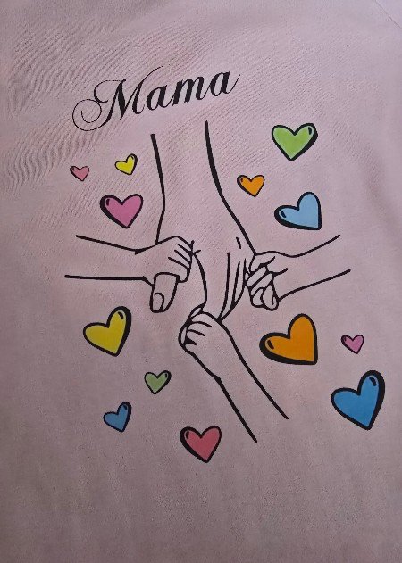 Dámske tričko s potlačou mama, l
