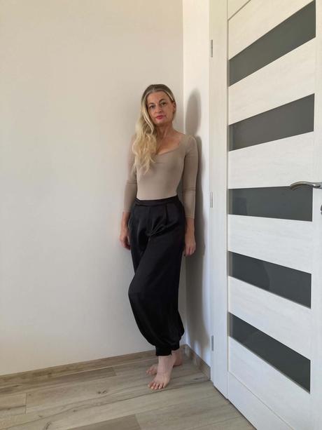 Zara saténové nohavice xs / s, zara,s / xs