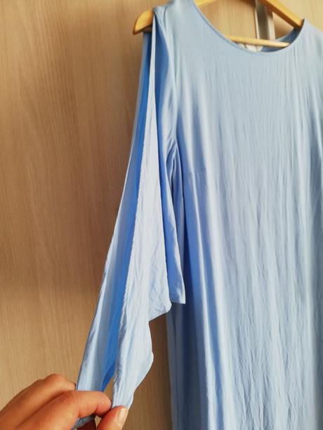 Modré šaty, h&m,44