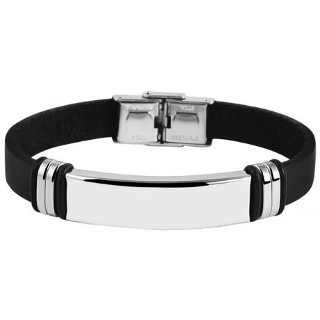 Náramky z pravej kože a nehrdzavejúcej ocele, 