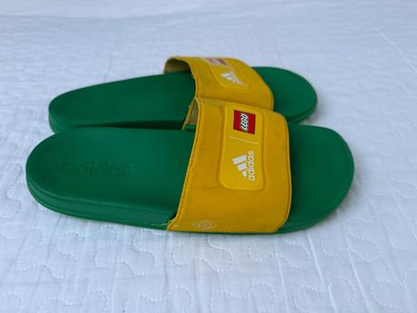 Slapky adidas lego, zelenozlte, v38, adidas,38