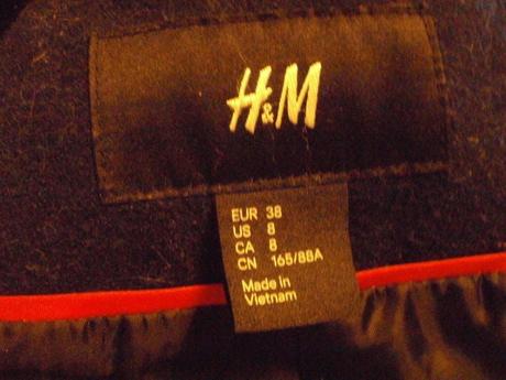 H&m tmavomodrý kabátik, h&m,38