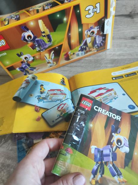 Lego creator 3v1 fialové lesné zvieratká,