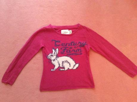 Pulovrik so zajacikom, h&m,116