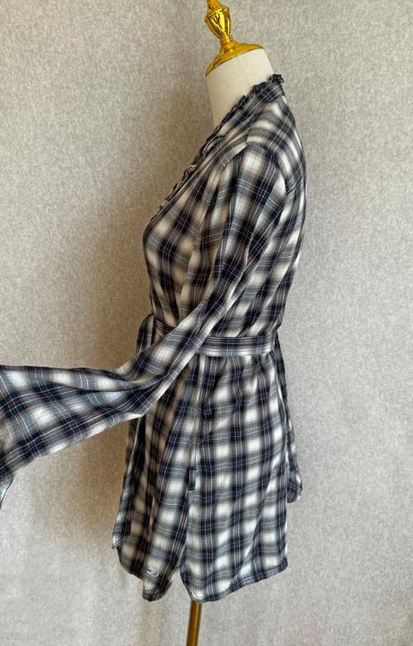 Flanelové kárované minišaty / tunika, tom tailor,s