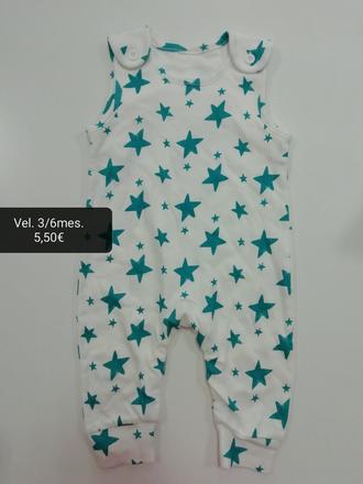 Tepláky na traky dupačky s hviezdami, 68