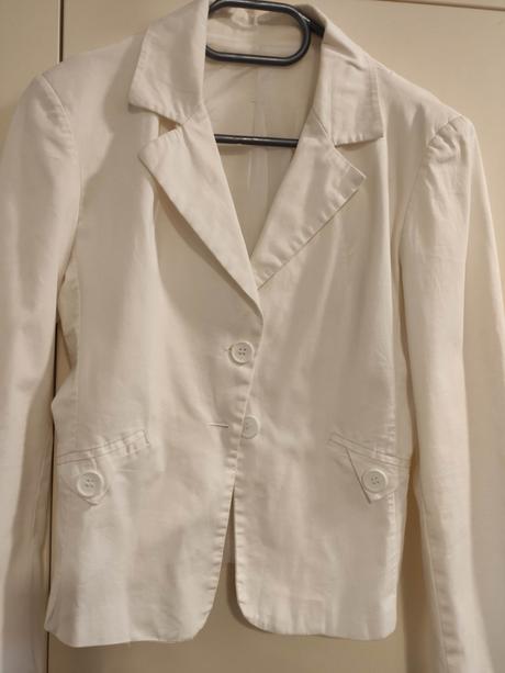 Stylove biele sako, s