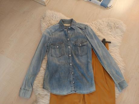 Košeľa džínsová, zara,m