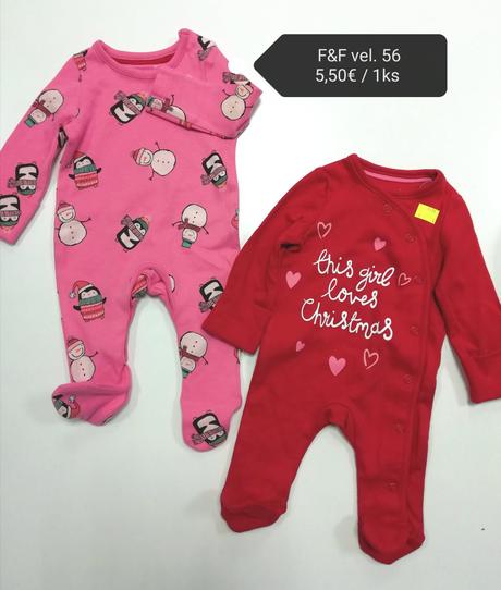 Vianočné dupačky overal pyžamo, 56