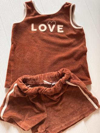 Froté súprava kraťasov a tielka, zara,104