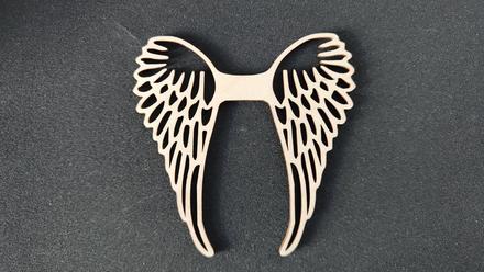 Drevené anjelské krídlo 10cm x 10cm, 