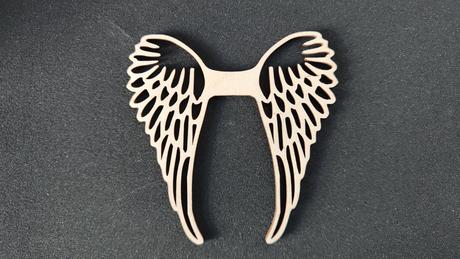 Drevené anjelské krídlo 10cm x 10cm, 