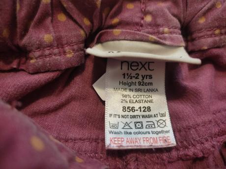 Menčestrové nohavice, next,86