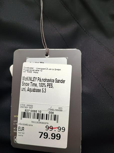 Lyžiarske nohavice mc kynley, mckinley,xxl