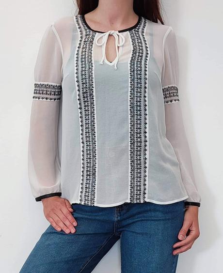 Priehľadná tunika, s