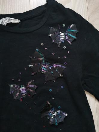 Tričko s netopiermi, h&m,140
