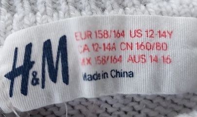 Pulóvrik s mašličkou, h&m,158