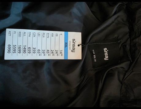 Prechodná bunda, sinsay,xl