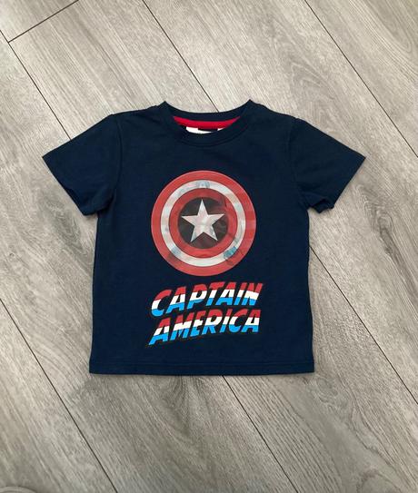 Interaktívne captain america tričko v.92, h&m,92