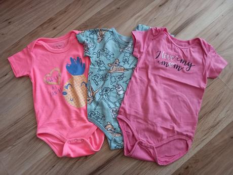 Body kratky rukáv 3ks, disney,92