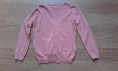 Lososový bavlnený svetrík f&f, f&f,122