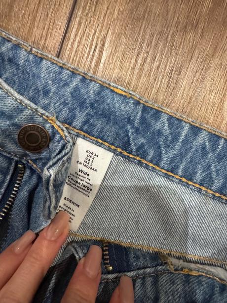 H&m široké rifle, h&m,s