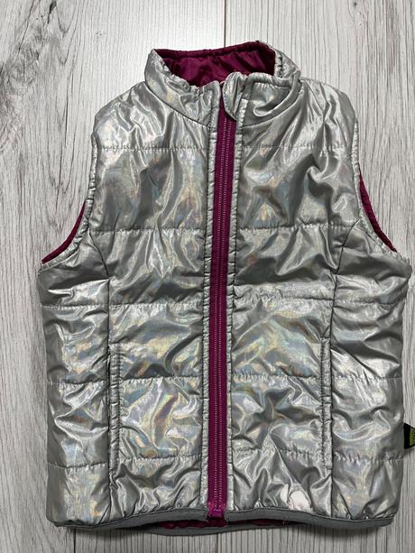 Obojstranná ružovo-strieborná vesta, coccodrillo,86