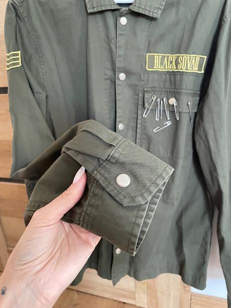 Khaki zaujímavá košeľa pánska, new yorker,l