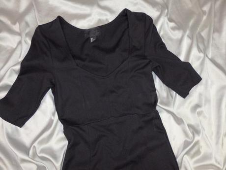 Čierne strečové šaty, h&m,38